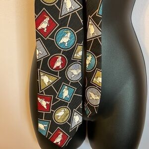Coca Cola Polar Bear Silk Tie Vintage Novelty Graphic